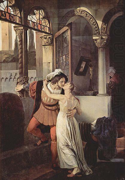 Francesco Hayez Romeo and Juliet china oil painting image